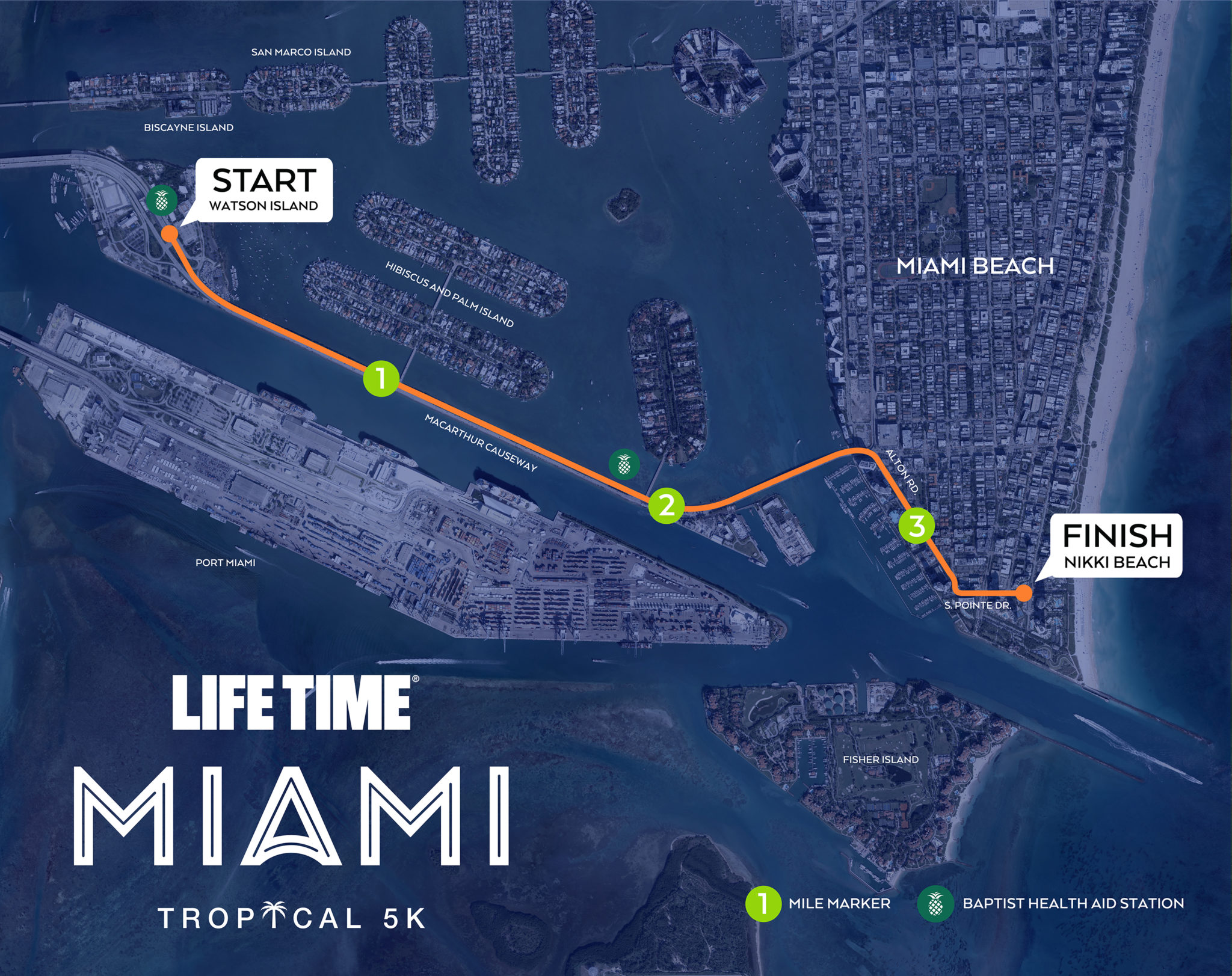 Tropical 5K The Life Time Miami Marathon and Half